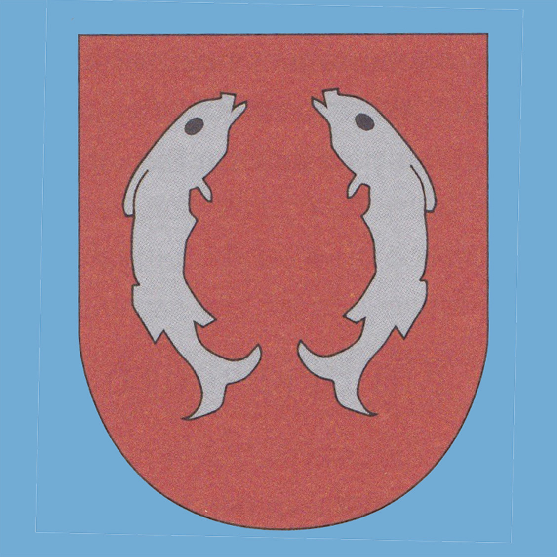 Das rekonstruierte Wappen der Grafen von Wernigerode für die Zeit der Stiftsgründung.